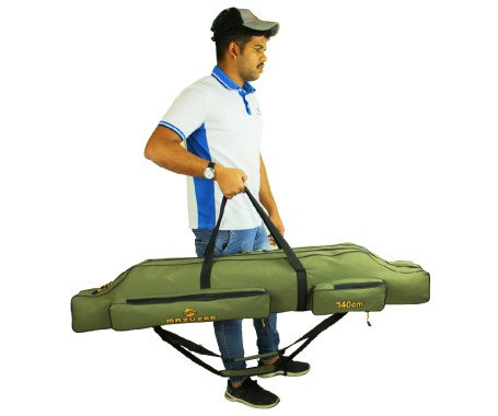 AQUA MARINE - 2 LAYER HEAVY DUTY FISHING ROD BAG (NEW STYLE)